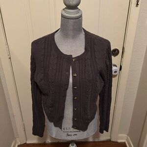 Wild Fable Green Button-Up Cardigan